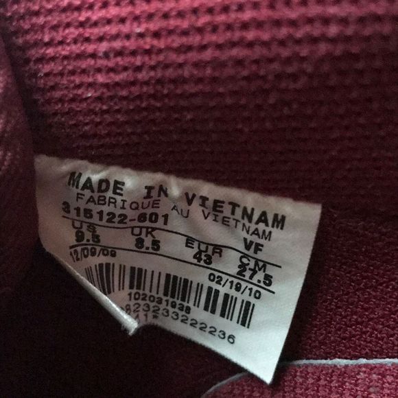 Nike Air Force 1 Crimson Red Patent Leather 315122-601 Men's Size 9.5 - Picture 11 of 12